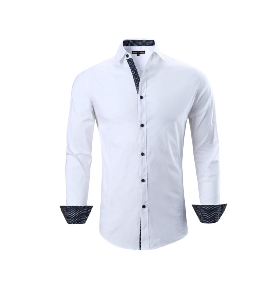 Alex Vando Mens Dress Shirts Regular Fit Long Sleeve Stretch Business Dress Shirts for Men