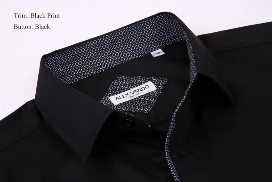 Alex Vando Mens Dress Shirts Regular Fit Long Sleeve Stretch Business Dress Shirts for Men