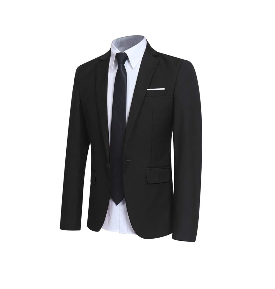 Men' Slim Fit One Button Suit Blazer Jacket Casual Party Sport Coat