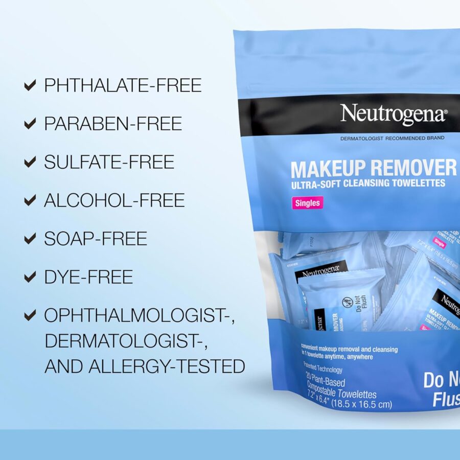 Neutrogena Makeup Remover Facial Cleansing Towelette Singles