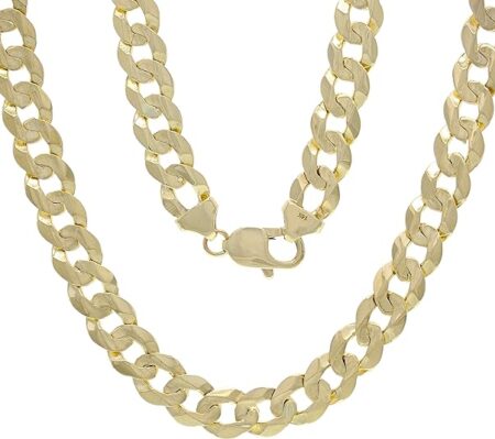 9mm Solid 14k Gold Cuban Link Chain