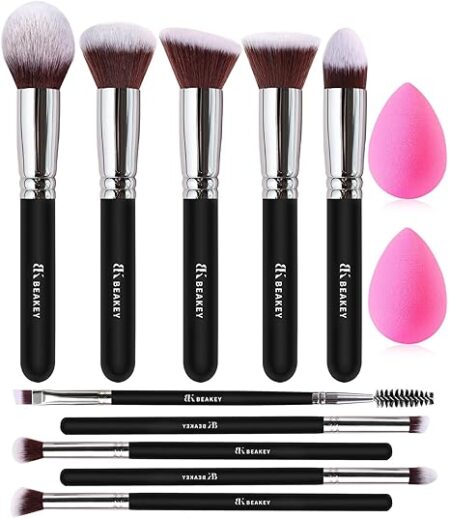 BEAKEY Soft Make up Brushes, Gentle on Skin