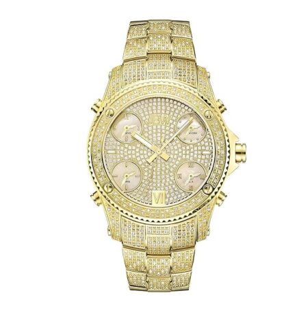 JBW Men's Luxury Jet Setter 2.34 ctw Diamond Wrist Watch