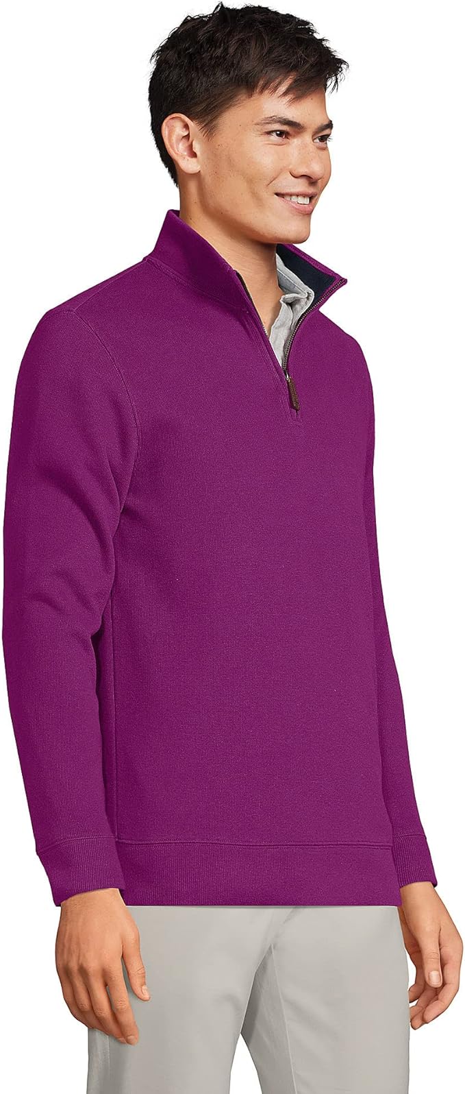 Men's Bedford Rib Quarter Zip Sweater