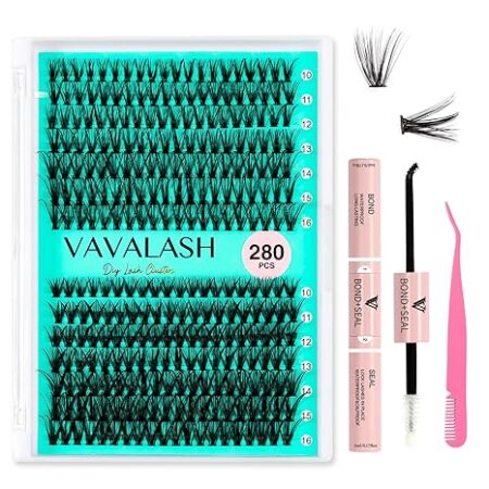 VAVALASH DIY Lash Extension Kit 280 Clusters Individual Lashes Kit